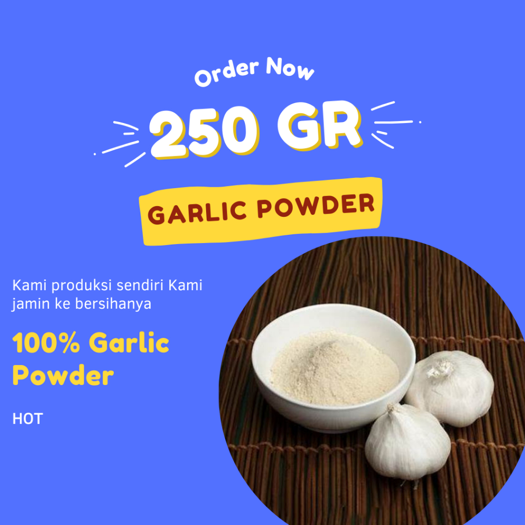 

Garlic Powder Bawang Putih Bubuk 250gr Murni Halal Import Kualitas Terbaik