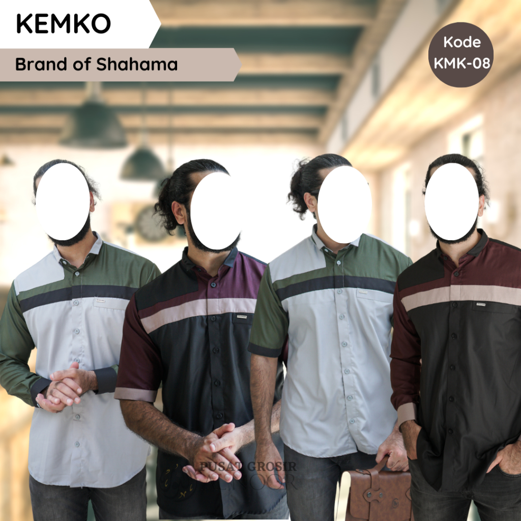 Kemko | Kemeja Koko | KMK08 - Pusat Grosir Al Noor
