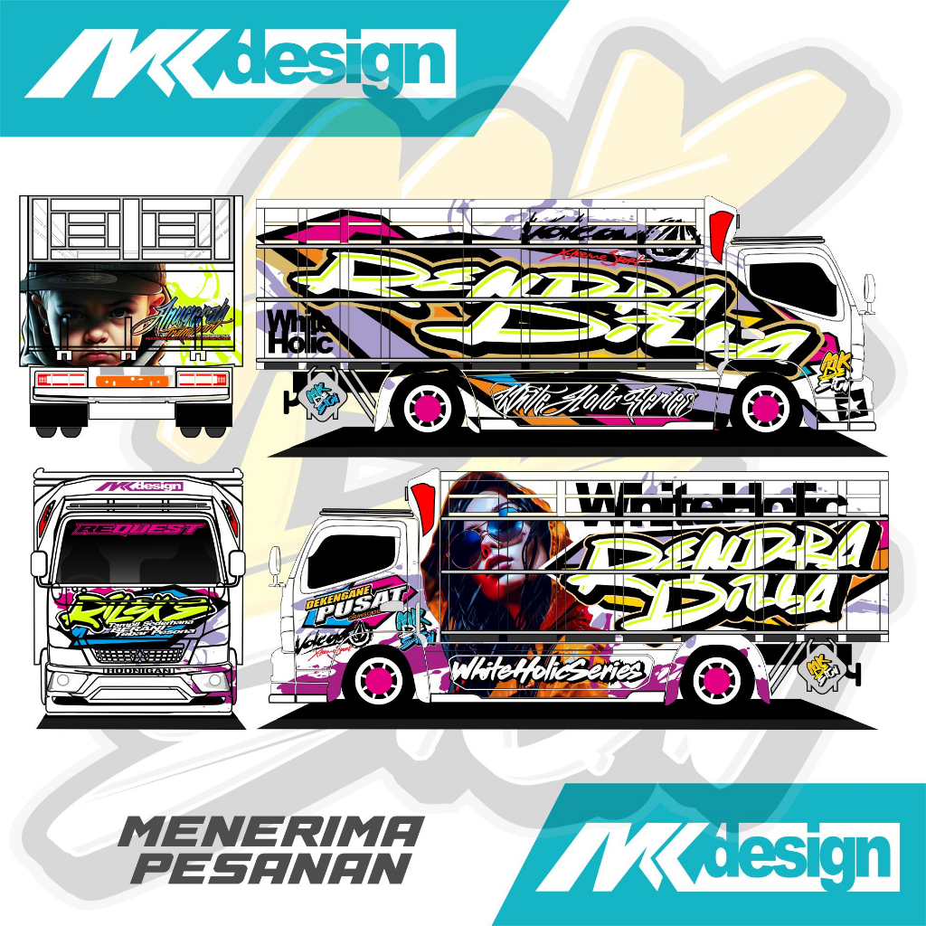 Stiker Printing Decal Full Body Truk Giga Canter Dutro Bisa Request