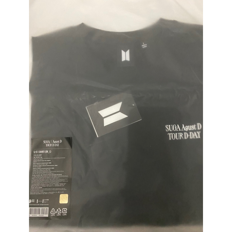 READY STOCK - S/S TSHIRT (BLACK) - OFFICIAL MERCH SUGA | AGUST D D-DAY TOUR IN SEOUL