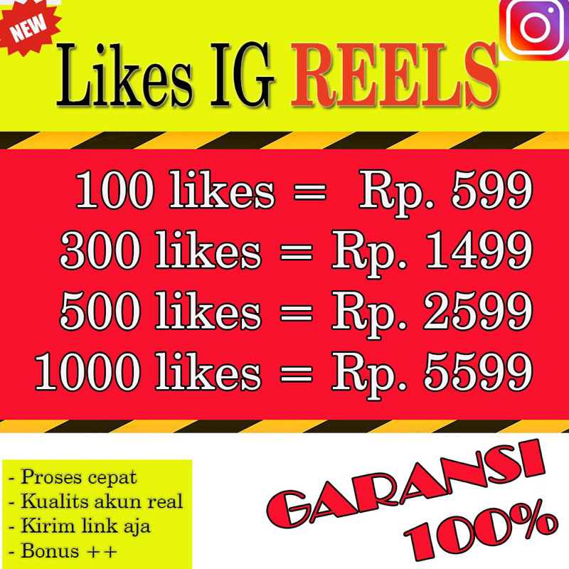 IG Likes Reels Permanen Like Instagram Reels Indonesia