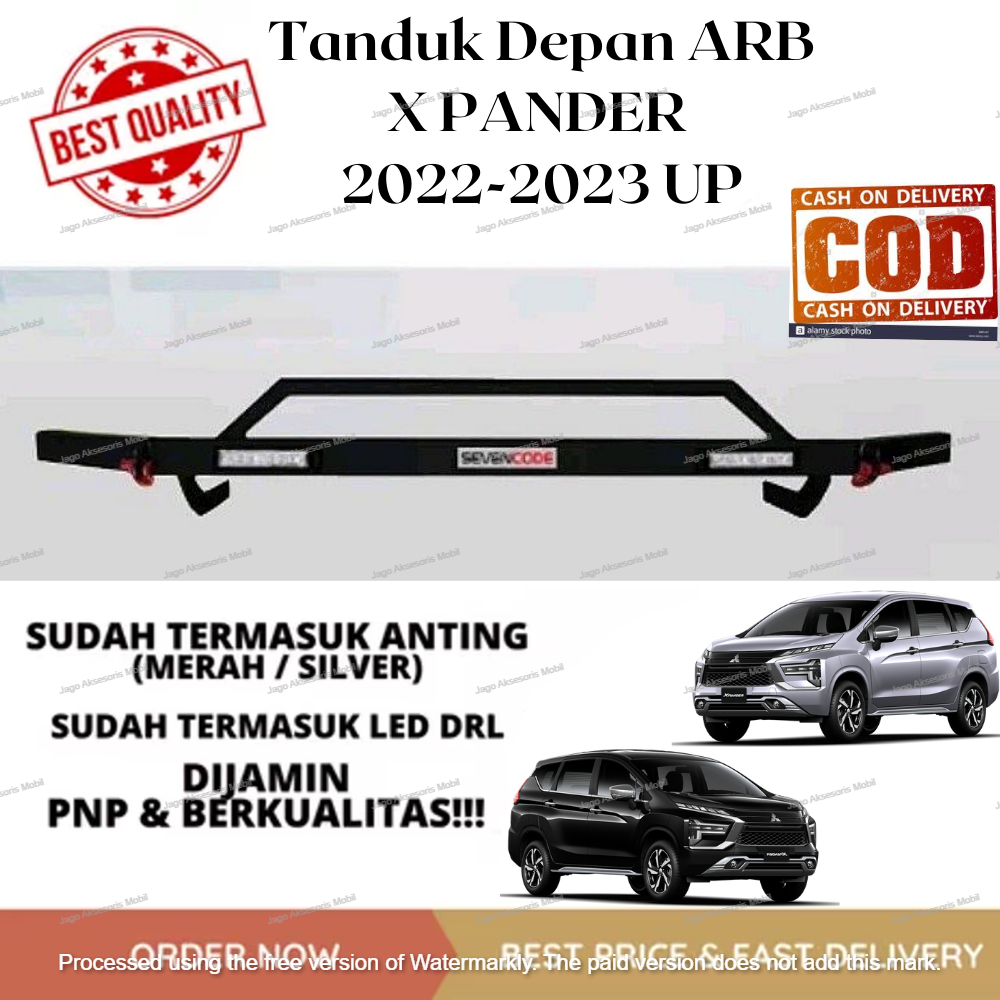 TANDUK TOWING DEPAN BELAKANG BESI BAR PELINDUNG BEMPER MOBIL XPANDER CROSS