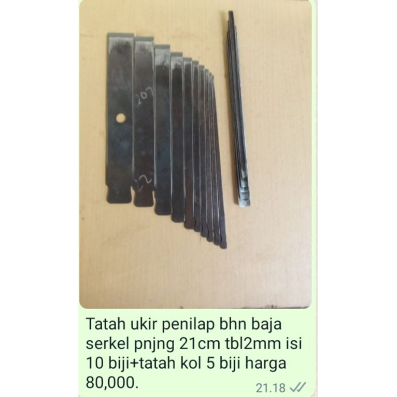 pahat tatah ukir kayu jepara bahan baja serkel tajam awet siap pakai