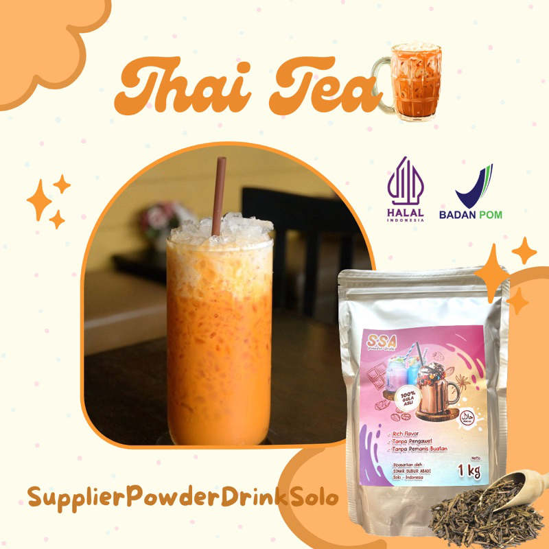 

Powder Drink Thai Tea 500 Gr / Bubuk minuman rasa Thai Tea