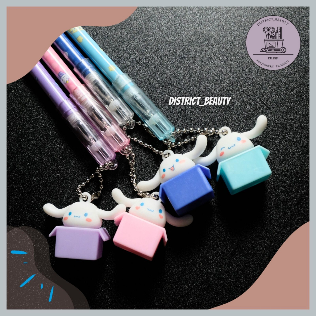 

PULPEN GANTUNGAN CINAMOROL KARDUS PEN GANTUNG CINNAMOROL BOX MINI LUCU BOLPEN GEL TERMURAH