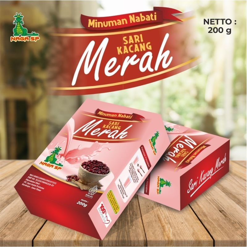 

Minuman instan Sari kacang merah Naga Sp 200gr. BELI 2 GRATIS 1