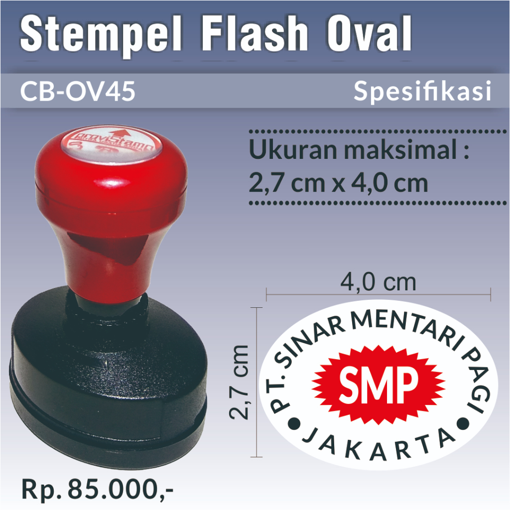 

STEMPEL FLASH OVAL