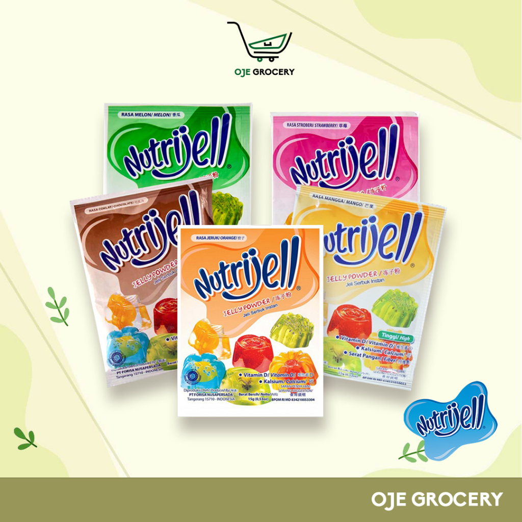 

NUTRIJELL - JELLY POWDER - AGAR AGAR - JELLY KEMASAN EKONOMIS