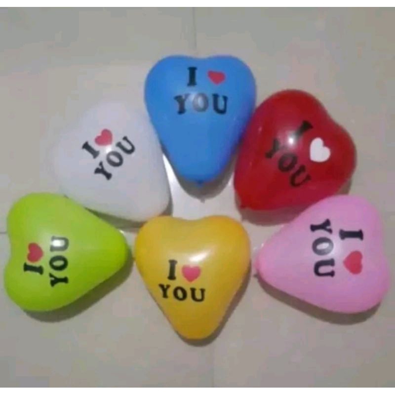 BALON TULISAN HAPPY BIRTHDAY ISI 10O PCS - BALON TULISAN LOVE ISI 100 PCS - 100 PCS BALON LOVE TIMBU