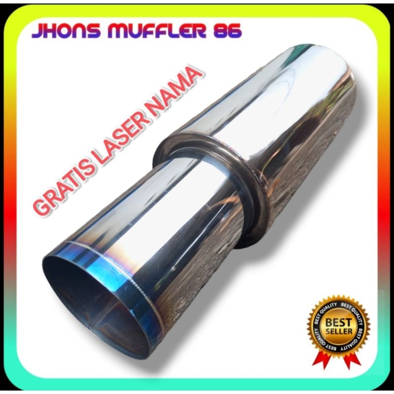 knalpot mobil racing pro drag mobil diesel/pajero sport/inova diesel/fortuner stenlis tabung panjang