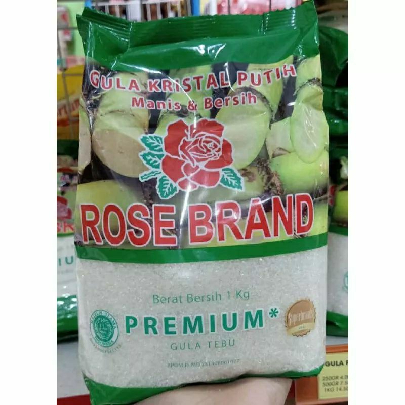 

Gula Kristal Rose Brand 1kg Asli Gula Tebu