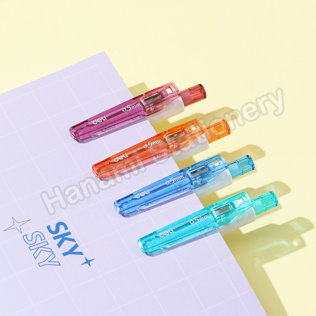 

Deli Colorful Gel Pen / Gel Pen 0.5mm Click Type G22