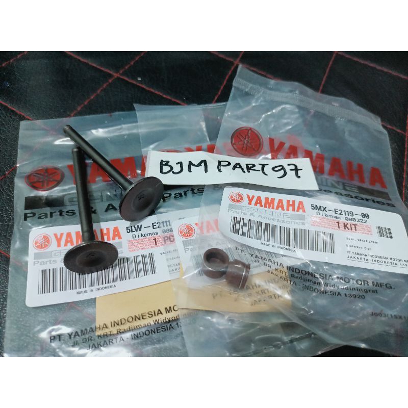 Klep Set+Seal Klep Yamaha Mio Sporty/Mio Soul/Mio Smile/Fino Karbu/Nouvo 5LW-5MX Asli Yamaha