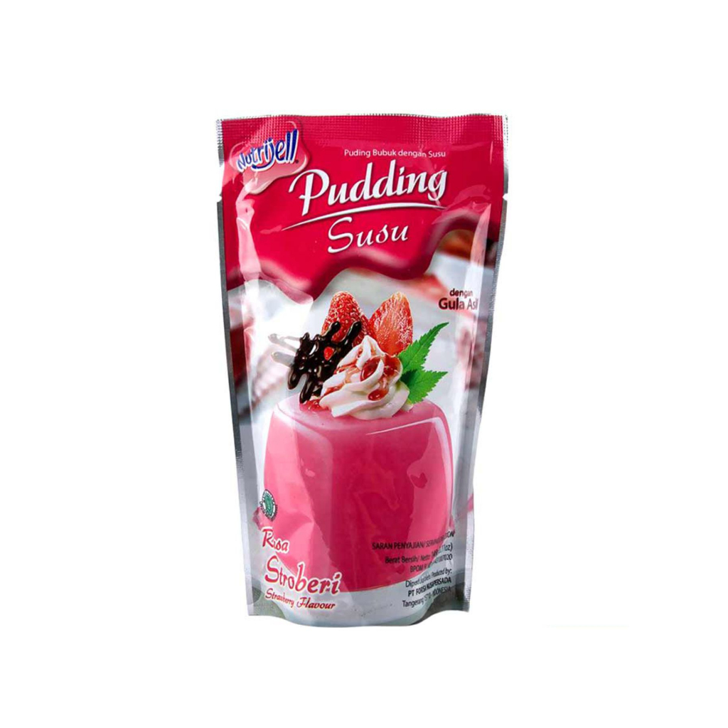 

Nutrijell Pudding Susu Powder Strawberry 145Gram / Pudding Nutrijell