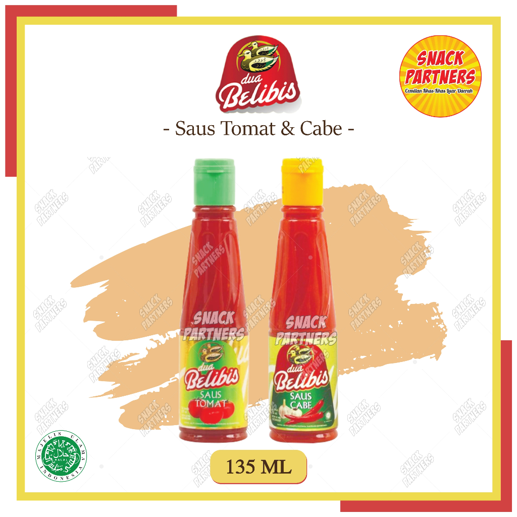 

Saos DUA BELIBIS 135 ML - Botol Saus Sambel Cabe Chili Pedas Tomat Manis Sauce 135ML