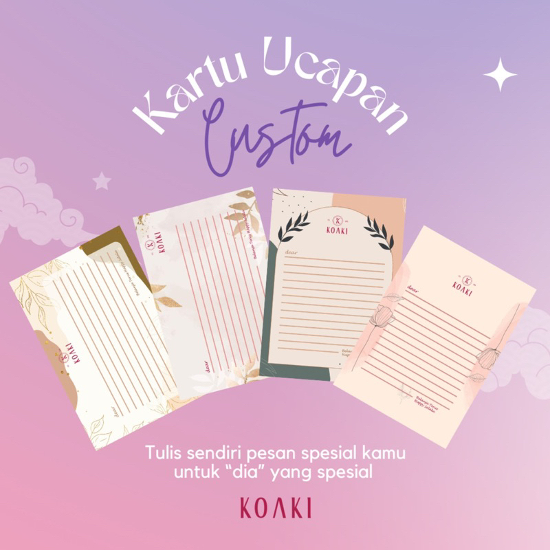 KOAKI - KARTU UCAPAN CUSTOM