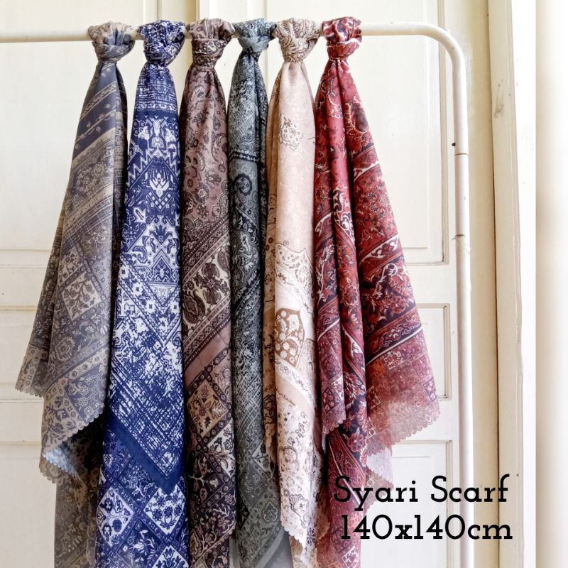 VOAL SYARI MOTIF 140 x 140 cm HIJAB SEGI EMPAT JUMBO