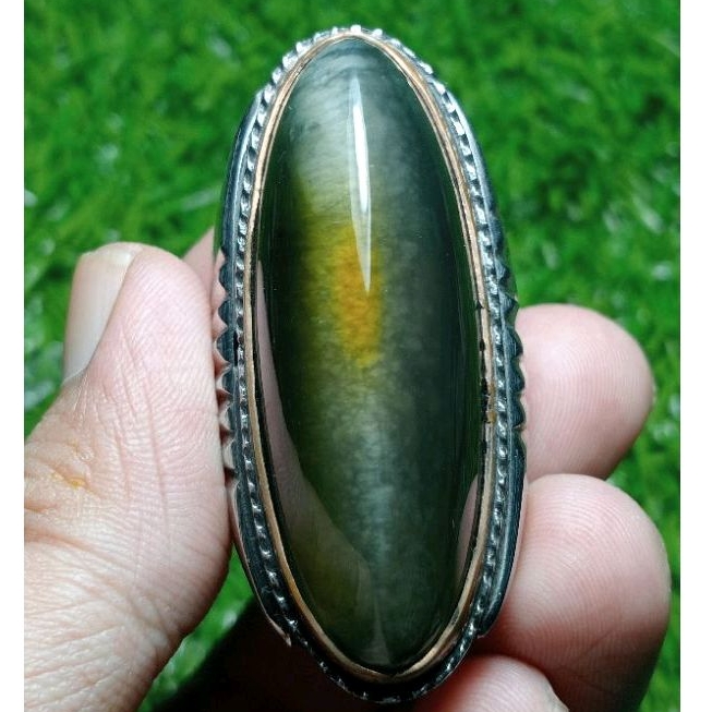 batu cincin akik pandan ijo lumut sisik betik