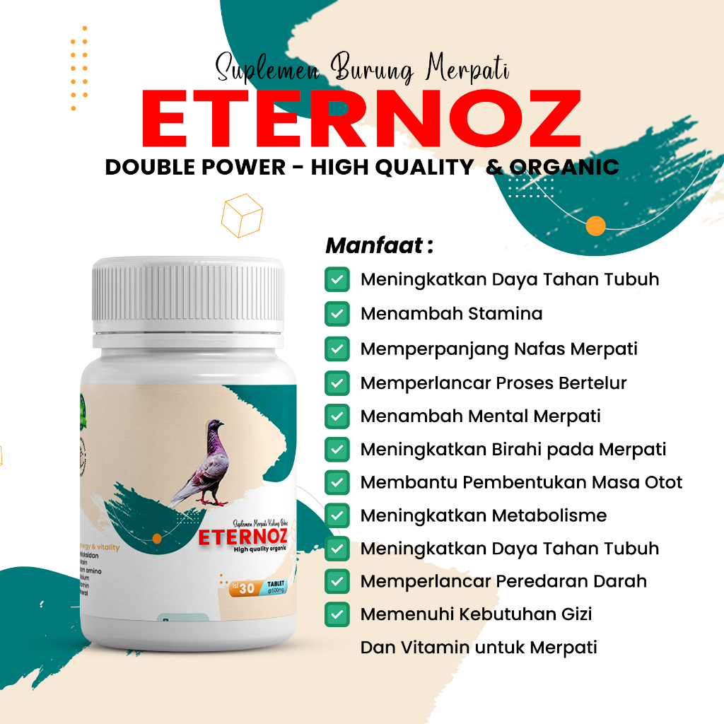 ETERNOZ DOBLE POWER Jamu Merpati Herbal isi 10  kapsul