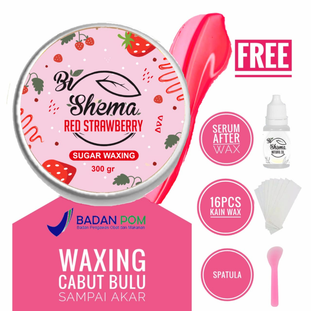 ( BPOM ) BIO SHEMA SUGAR WAX + FREE SERUM AFTER WAX JUMBO| WAXING KETIAK | WAXING KIT | WAX BULU KAK