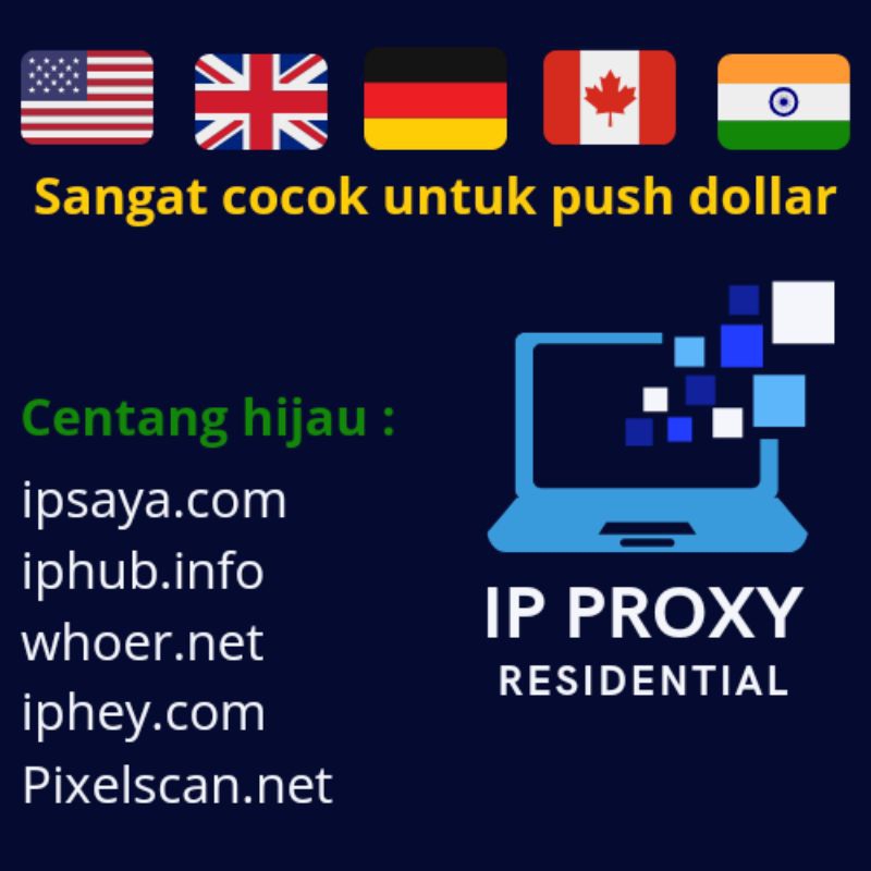 Proxy residential untuk push dollar