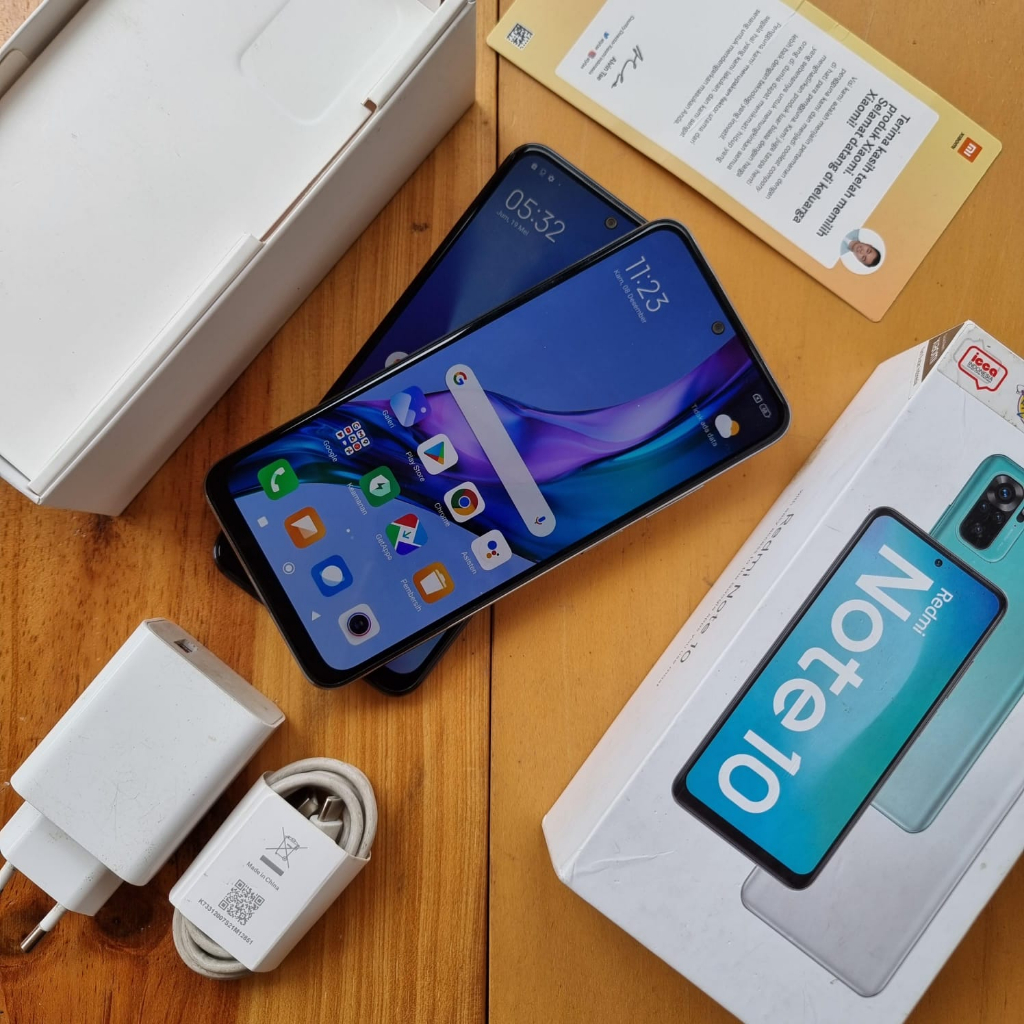 XIAOMI REDMI NOTE 10 SECOND 4/64GB HANDPHONE SECOND HP SEKEN HP BEKAS HP MURAH