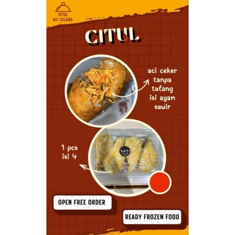 

CITUL (ACI TULANG ISI AYAM SUWIR)