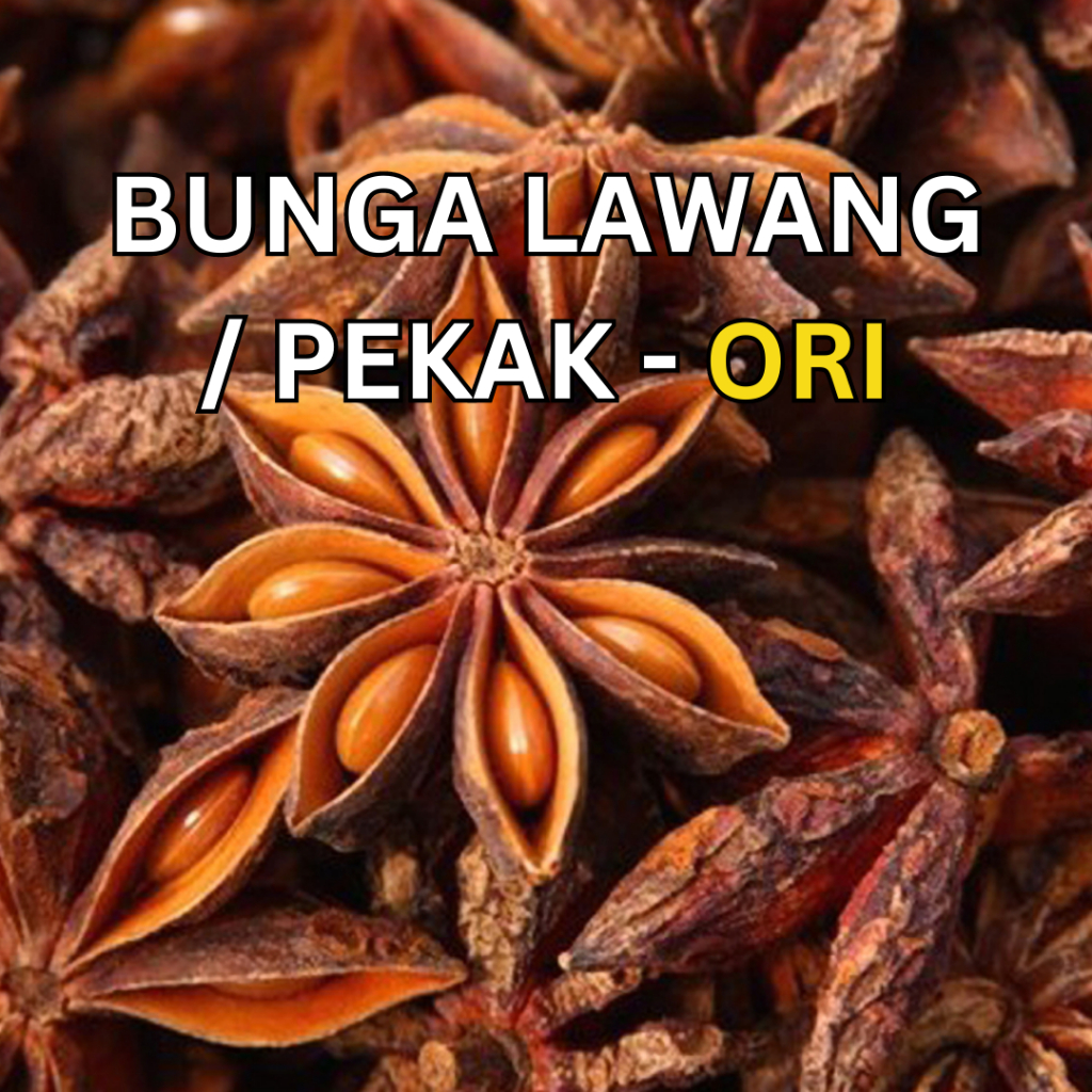 

Pekak Bunga Lawang Kering 100 gram - Pekak Bunga Lawang