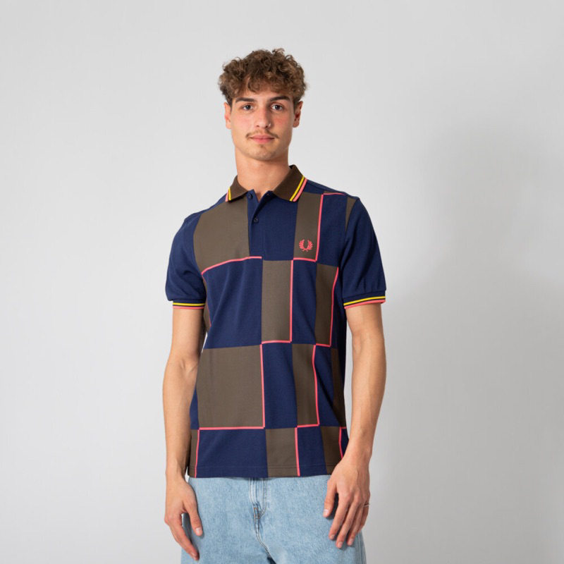 POLO SHIRT PRIA FRED PERRY CHECKBOARD ORIGINAL AUTHENTIC