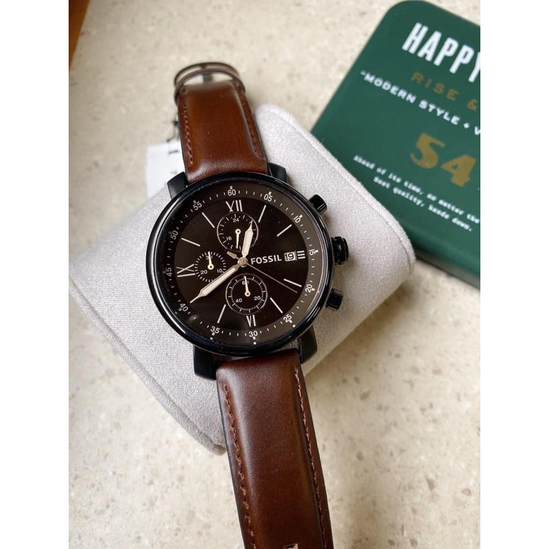 Fos BQ2459 Rhett Dark Brown Leather