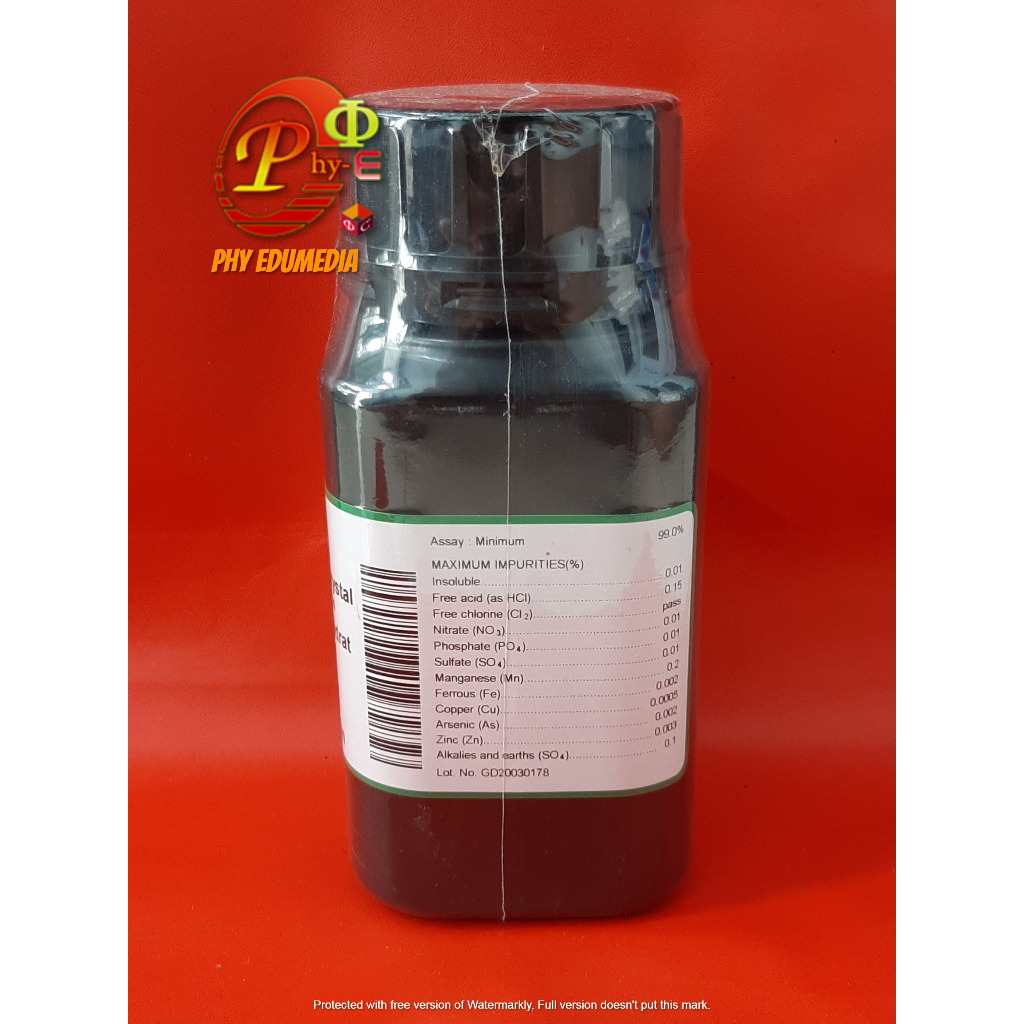 Ferry Chloride / Fecl3.6h2o Analis / Iron III Chloride Hexahydrate PUDAK Per gram (Min 10 Gram)