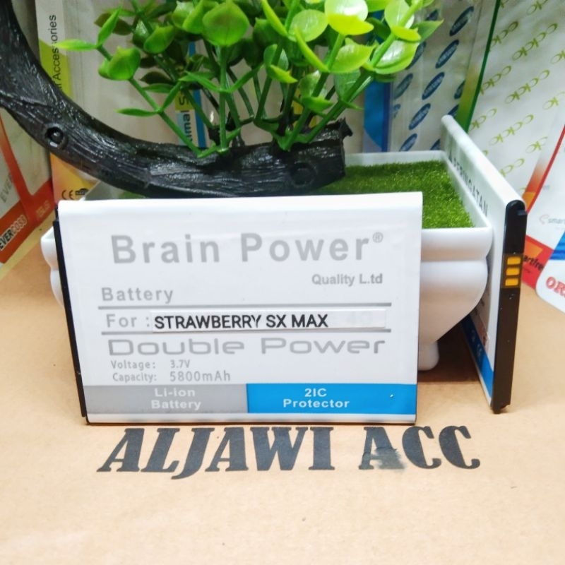 Baterai Batre Battery Strawberry SX Max SX MAX Double Power Battery