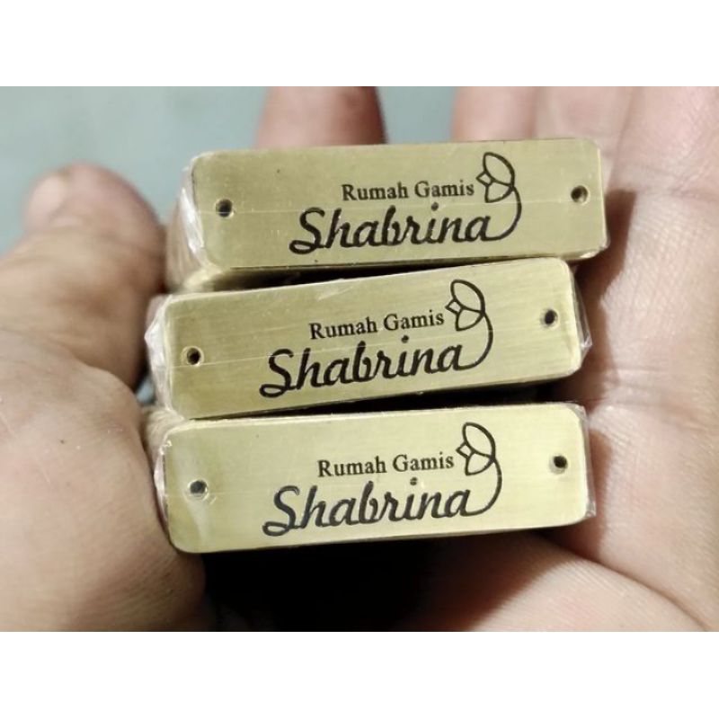 LABEL HIJAB // LABEL BESI // LABEL PLAT HIJAB // PLAT HIJAB Minim order 100pcs