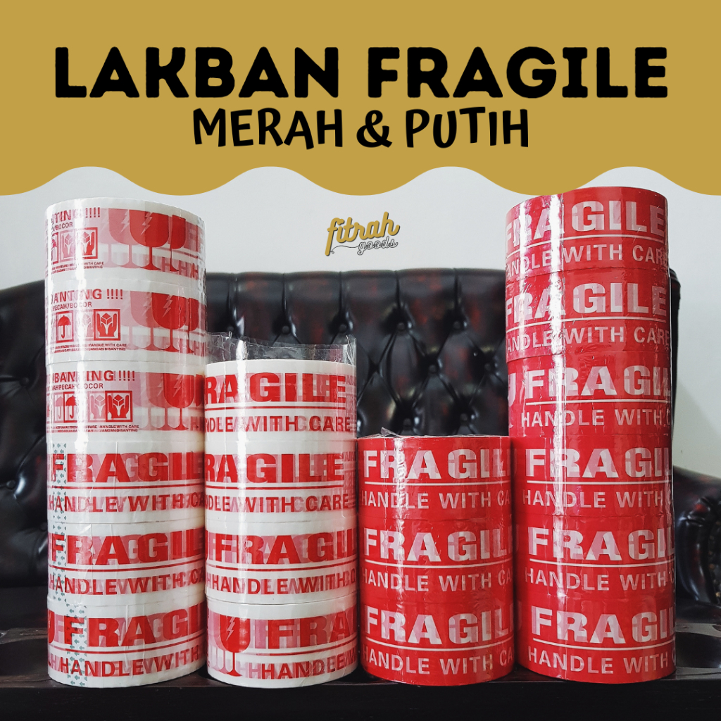 

Lakban Packing Fragile (Jangan Dibanting | Barang Mudah Pecah) Fitrah.goods