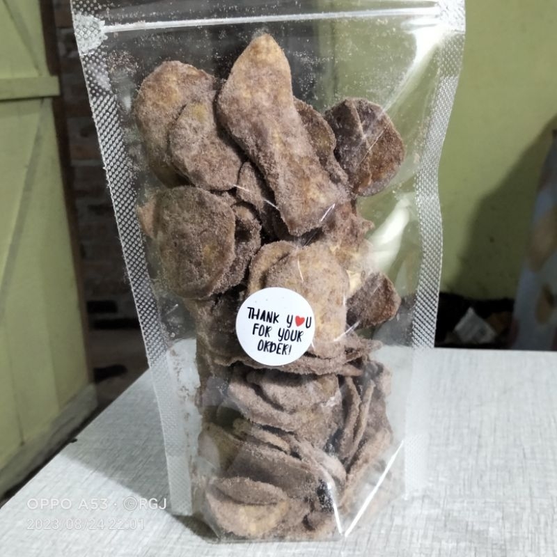 

keripik pisang coklat tabur