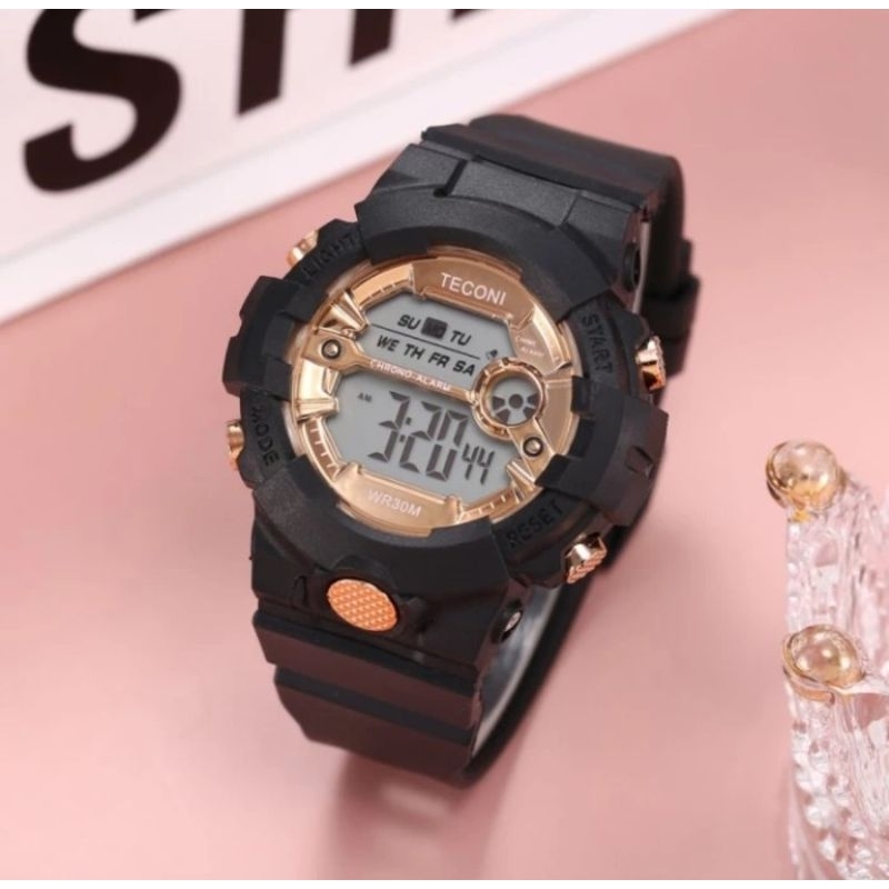 Teconi jam tangan anak modis Sporty A001 pink