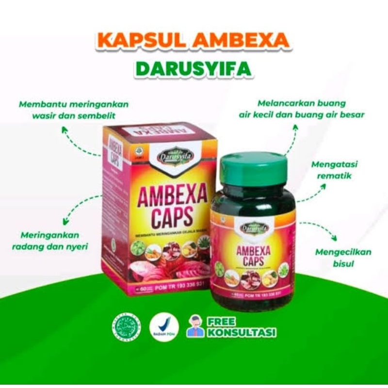 AMBEXA-AMBEXA CAPS SOLUSI TEPAT ATASI WASIR DAN AMBEIEN SECARA CEPAT