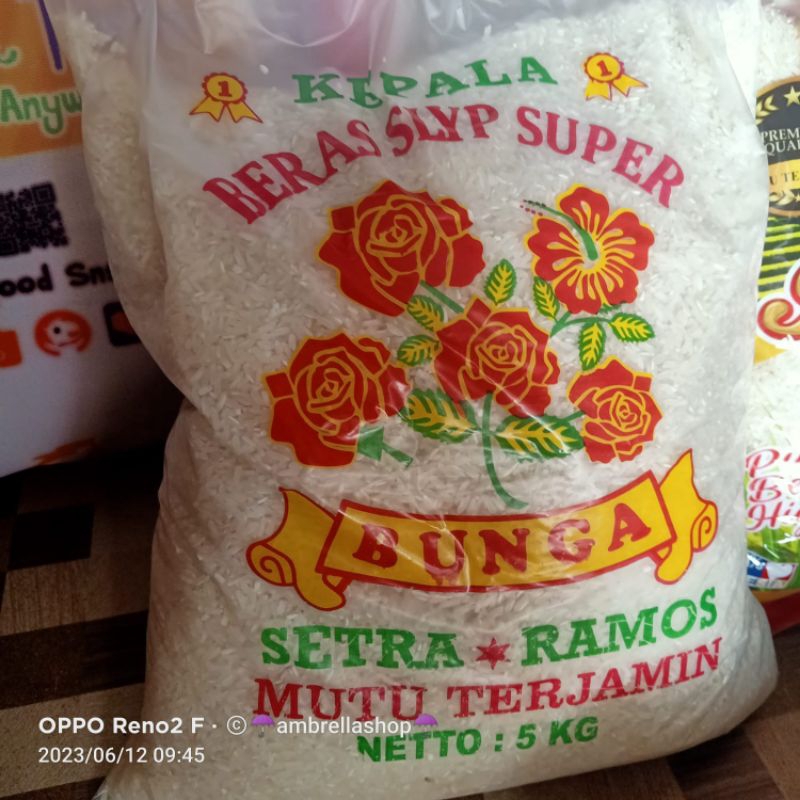 

BERAS SLYP KEPALA SUPER SETRA RAMOS KEMASAN 5KG