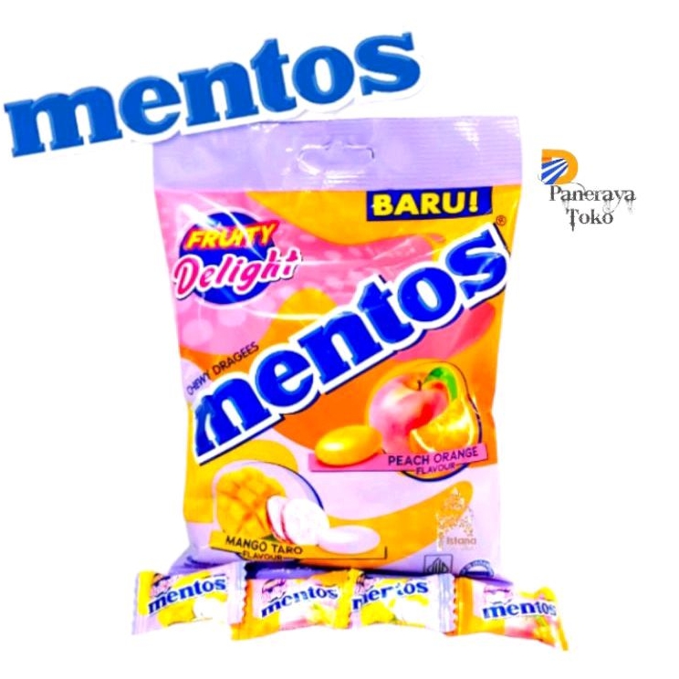 

PERMEN MENTOS FRUITY DELIGHT 1 PACK ISI 50 PCS