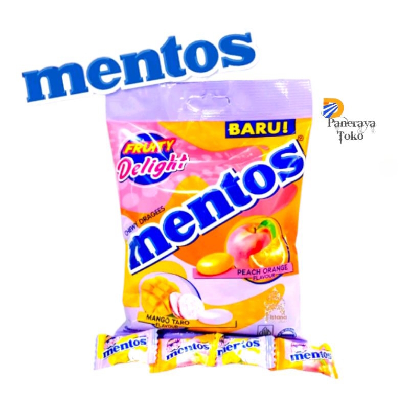 

PERMEN MENTOS FRUITY DELIGHT 1 PACK ISI 50 PCS