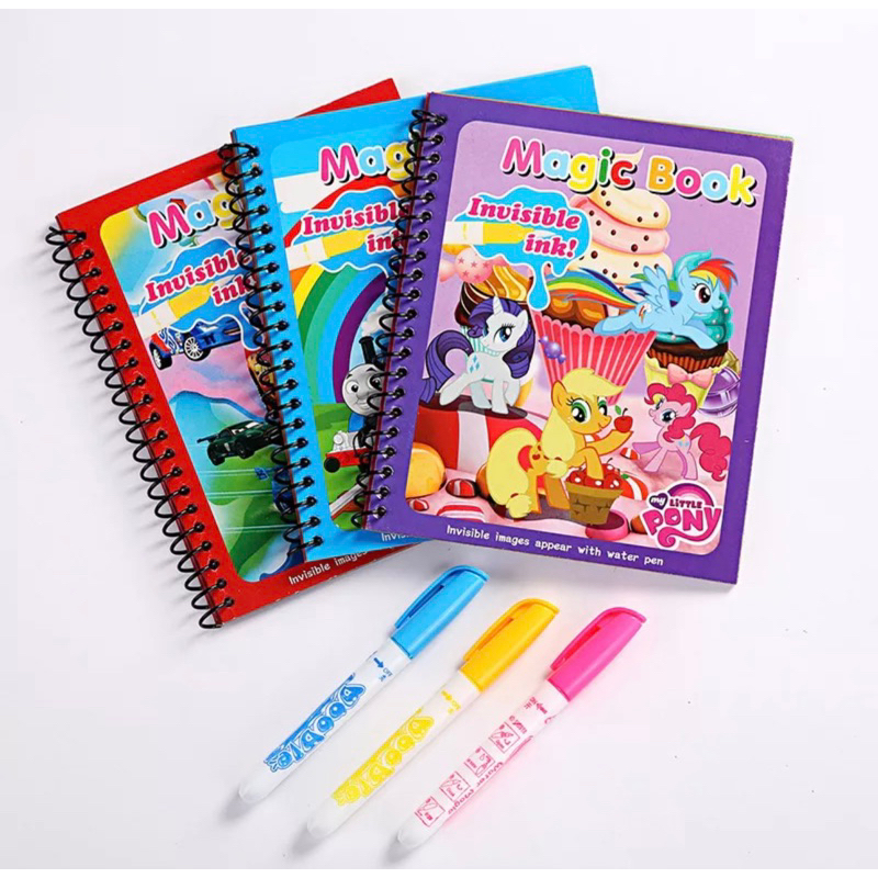 

WD Magic Water Book Buku Gambar Mewarnai Ajaib Magic Water Pen Buku Warna Mainan