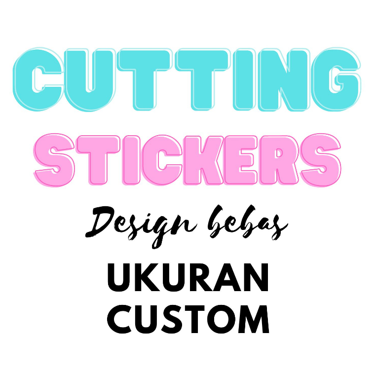 

Cutting sticker balon pvc logo branding / cutting sticker custom murah