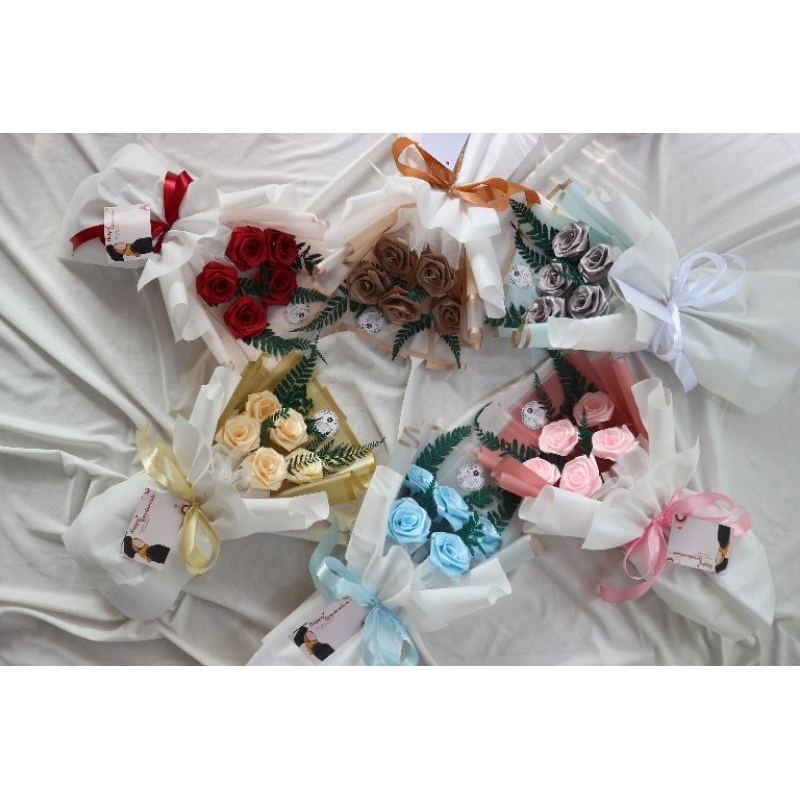 BY IMKA - buket bunga satin 5 tangkai SIZE S