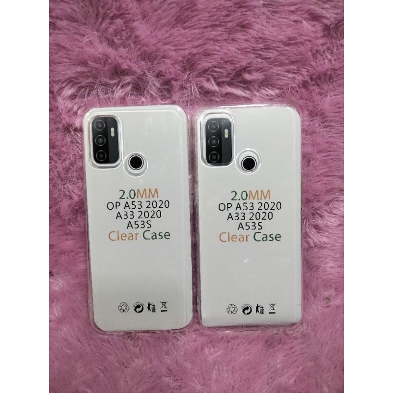 Softcase Casing OPPO A53S/A53 2020/A33 2020 Silikon Bening Trasparan Pelindung belakang HP+Camera