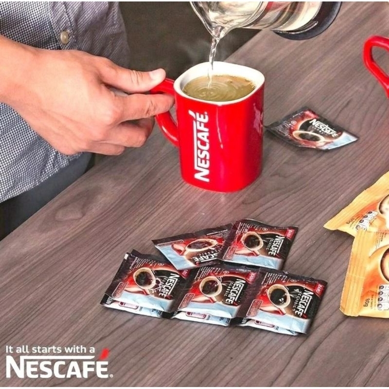 

Nescafe Classic kopi robusta instan Sachet Dalgona Coffee instant coffee Hitam