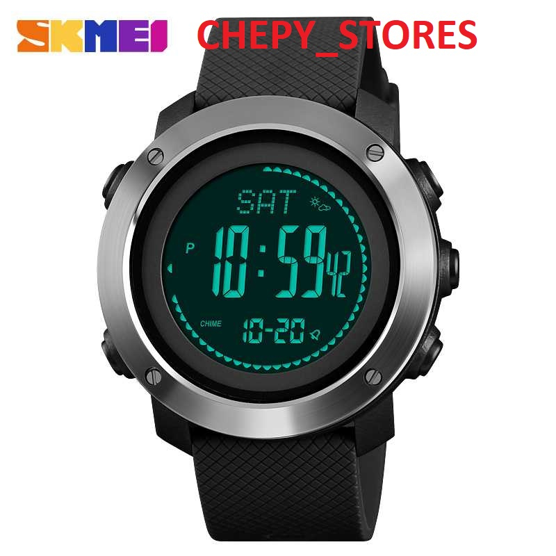 SKMEI Jam Tangan Digital Sporty Pria Pedometer Calorie Compass - 1418