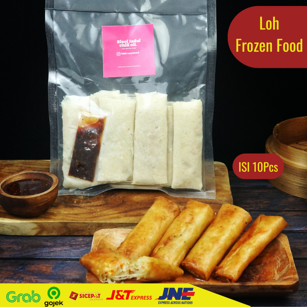 

Risol Jadul Chili Oil / Isi 10pcs / Isi Bihun & Wortel