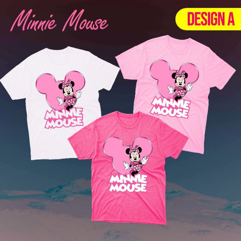 Kaos Minnie Mouse Anak Murah. Baju Minnie Mouse Anak Anak Katun. Kaos Minie Mouse