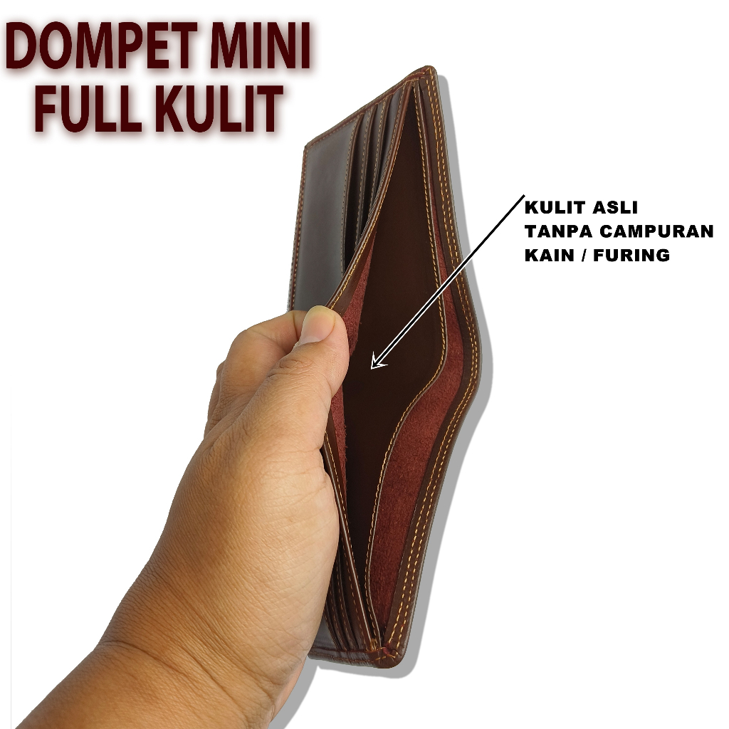 Dompet Pria Mini FULL KULIT Sapi Dompet Kulit Luar Dalam