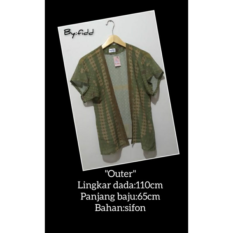 outer lengan pendek motif sifon